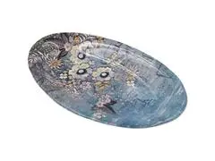 Plat Oval en Porcelaine Bleuet 29x18cm.