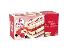 Dessert Glace Vanille Fruits Rouges Carrefour Extra 365g