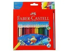 Boîte de 24 Crayons Aquarellables FaberCastell avec Pinceau