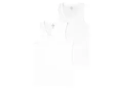 Débardeur Homme Bio Blanc TEX 2 pièces