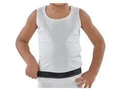 Débardeur Garçon en Coton Blanc à Col Rond - 4 Ans