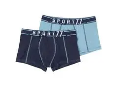 Lot 2 Boxers Homme Sport Marine TEX