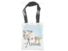 Tote bag - Sac tissu ville Assilah 38x32cm