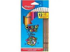 Crayons Color'Peps 12 unités + 3 Crayons Graphite Black'Peps Boîte Carton