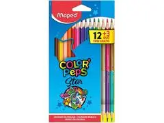Crayons Color'Peps Duo 12 unités + 3 Duo Offerts Boîte Carton