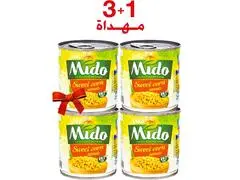 Lot de 3 boîte de Maïs Mido 140g + 1 Gratuite
