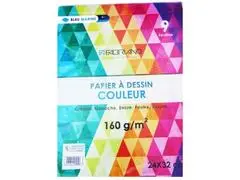 Papier a Dessin Couleur 9Feuilles Papier Couleur 21 x 29,7 160G