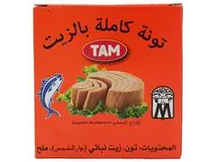 Thon Entier à l'Huile Végétale Tam 170g
