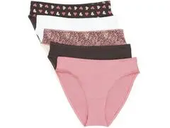 Lot 5 Slips Femme Fantaisie Paula Multicolore TEX