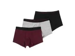 Lot 3 Boxers Unis Homme Noir TEX