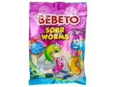 Gommes Sour Worms Bebeto 100g