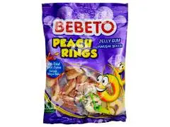 Gommes Peach Ring Bebeto 100g
