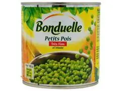 Conserve de Petits Pois Très Fins Bonduelle 400g