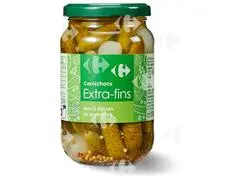 Bocal de Cornichons Extra Fins Carrefour 37cl