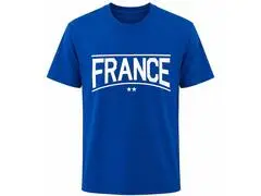 T-Shirt Homme Manche Courte France Bleu CDM26
