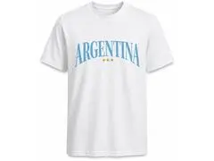 T-Shirt Homme Manche Courte Argentine Blanc CDM26