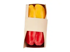 Mélange de Poivrons Jaune et Rouge Barquette 500g