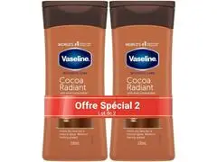Lot de 2 Lotions pour Corps Cocoa Glow Vaseline 200ml (2ème à -50 %)