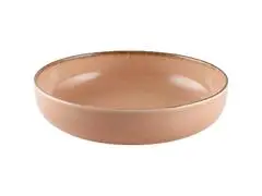 Assiette Creuse en Porcelaine Saumon Mood 20cm