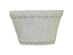 Corbeille à Pain Ronde Blanche en PVC Carrefour Home