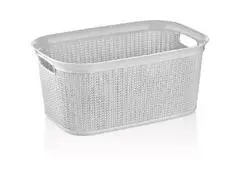 Panier à Linge en Plastique Rectangulaire Ucsan 56,6x36,6x25,5cm 38L