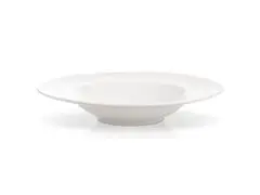 Assiette Creuse Porcelaine Zen Grise 23cm