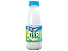 Lait UHT Demi-Ecrémé Bio 1,5% Mg Lactel 1L.