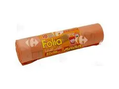Sac Poubelle Parfumé Lien Coulissant 100L 82x86cm Folia 10 unités