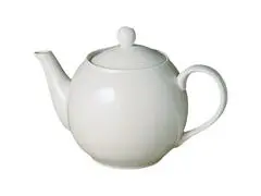 Théière en Porcelaine avec Boule Flandre Blanche Petit Modèle