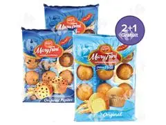 Lot de 2 Madeleines Pépites Mary Trini 270g + Madeleines Original Mary Trini 250g Gratuite.