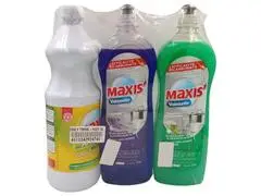 Lot de 2 Liquides Vaisselle Maxis' 750ml + Eau de Javel Maxis 1L Offerte