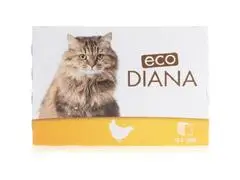 Pochons Pour Chat au Poulet Eco Diana 12x100g