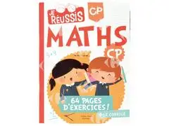 Livre de Maths Je réussis CP Edition Chaaraoui 64 pages d'exercices