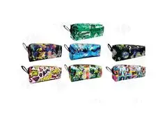 Trousse cubique 8 motifs 22x7x6cm (couleur aléatoire)