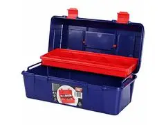 Boîte à Outils Plastique Bleu et Rouge 35x18x16 cm