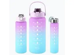 Set de 3 Gourdes en Plastique 2L + 700ml + 300ml