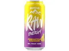 Boisson Énergisante Ananas & Fruit de la Passion RAW Rubicon 500ml