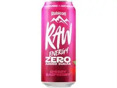 Boisson Énergisante Zéro Sucres Ajoutés Cerise & Framboise RAW Rubicon 500ml