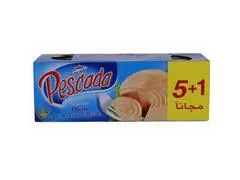 Pack Thon Pescada à l’Huile Végétale 80g x5 + 1 boîte 80g offerte.