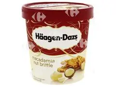 Pot Glace Macadamia Nut Brittle Haagen Dazs 100ml.
