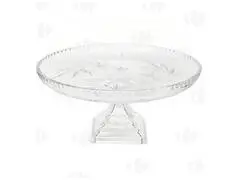 Porte Gâteaux à Pied en Verre Transparent Lisa Mori 29cm