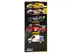 Pack 5 Voitures Miniatures 1/64 Speed Track
