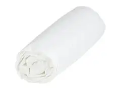 Drap Housse Blanc 100% Coton Tex Home 140x200cm