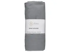 Drap Housse Gris Tex Home 90x200cm