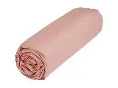 Drap Housse Rose Doux Tex Home 140x200cm.