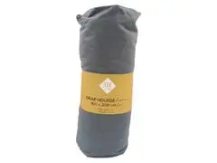 Drap Housse Gris Tex Home 160x200cm