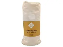 Drap Housse Blanc Tex Home 90x200cm.