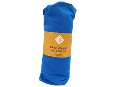 Drap Housse Bleu 100% Coton Tex Home 140x200cm
