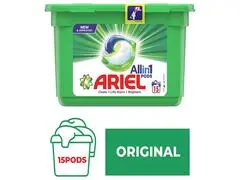 Capsules Lessive Automatique All in 1 Pods Original Ariel 15 unités.