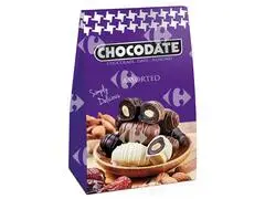 Assortiment Chocolat Noir, Blanc et au Lait Chocodate 150g